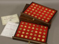 Lot 67 - A set of seventy silver gilt commemorative medals