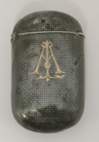 Lot 113 - A Continental silver and niello case