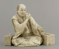 Lot 388 - An ivory Okimono
