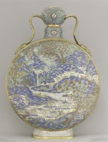 Lot 171 - A large cloisonné Moon Flask