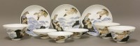 Lot 335 - A set of three unusual Hirado Cups