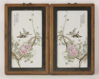 Lot 111 - A pair of porcelain Plaques