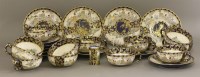 Lot 352 - A 'Satsuma' part Tea Service