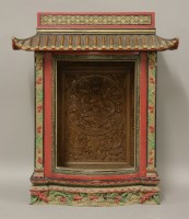 Lot 503 - A wood shrine