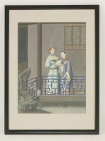 Lot 491 - A gouache painting