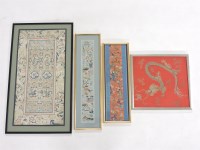 Lot 480 - An embroidered panel
