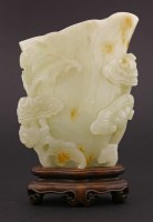 Lot 139 - A good jade lotus Libation Pourer
