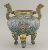 Lot 187 - A cloisonné Censer