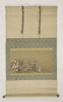 Lot 567 - Two Japanese hanging scrolls