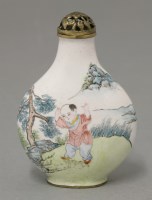 Lot 239 - A Canton enamel Snuff Bottle