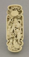 Lot 495 - An unusual ivory plaque