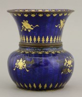 Lot 527 - A champlevé vase