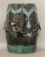 Lot 448 - A fahua garden stool
