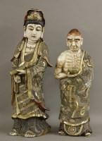 Lot 566 - Two satsuma figures
