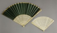 Lot 11 - An unusual ivory Fan