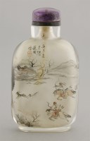Lot 230 - An inside-painted glass Snuff Bottle