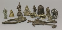 Lot 578 - Eight Indian portable deities