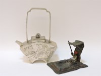 Lot 1181 - A Bergman type antimony Pin Tray