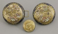 Lot 1076 - A pair of 'Satsuma' Buckles