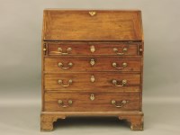 Lot 1622 - A George III mahogany bureau