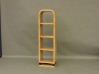 Lot 1618 - An Art Deco open three tier bookcase