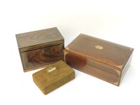 Lot 1203 - A mahogany tea caddy