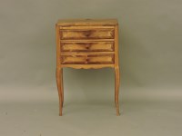 Lot 1612A - A 19th century walnut bedside chest