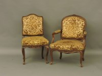 Lot 1614 - A French fauteuil