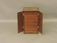 Lot 1516 - A Victorian mahogany collector's cabinet