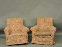 Lot 1590 - A pair of Victorian armchairs