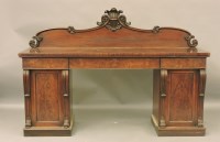 Lot 1524 - A Victorian mahogany pedestal sideboard