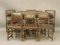 Lot 1620 - A set of seven and a set of four early 20th century dining chairs