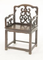 Lot 311 - An hongmu Armchair