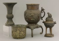 Lot 1221 - Various 19th century metalwork