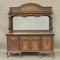Lot 1550 - An Edwardian mirror back sideboard