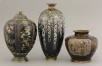 Lot 362 - Three cloisonné Vases