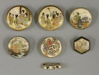 Lot 540 - A pair of 'Satsuma' buttons