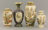 Lot 544 - An unusual ceramic cloisonné vase