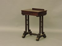 Lot 1615 - A William IV mahogany reading table