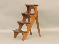 Lot 1526A - A set of mahogany library steps