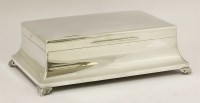 Lot 70 - A large silver cigar box