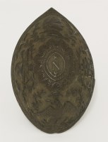 Lot 80 - A commemorative Napoleonic carved coconut
