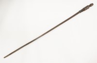 Lot 119 - A colonial hardwood staff