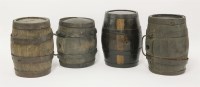 Lot 45 - Four treen costrels