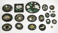 Lot 63 - Twenty small pietra dura plaques