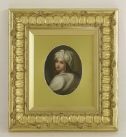 Lot 23 - A KPM Berlin oval porcelain plaque