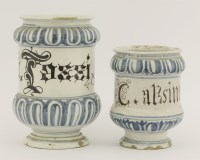 Lot 6 - A maiolica dry drug jar