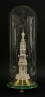 Lot 73 - An overmantel ivory column