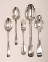 Lot 112 - A George III Irish silver large fiddle pattern tablespoon