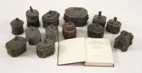 Lot 59 - Thirteen lead tobacco jars